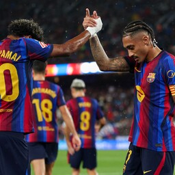 Seitse väravat löönud Barcelona säilitas täisedu