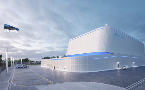 Render of a BWRX-300 small modular reactor.