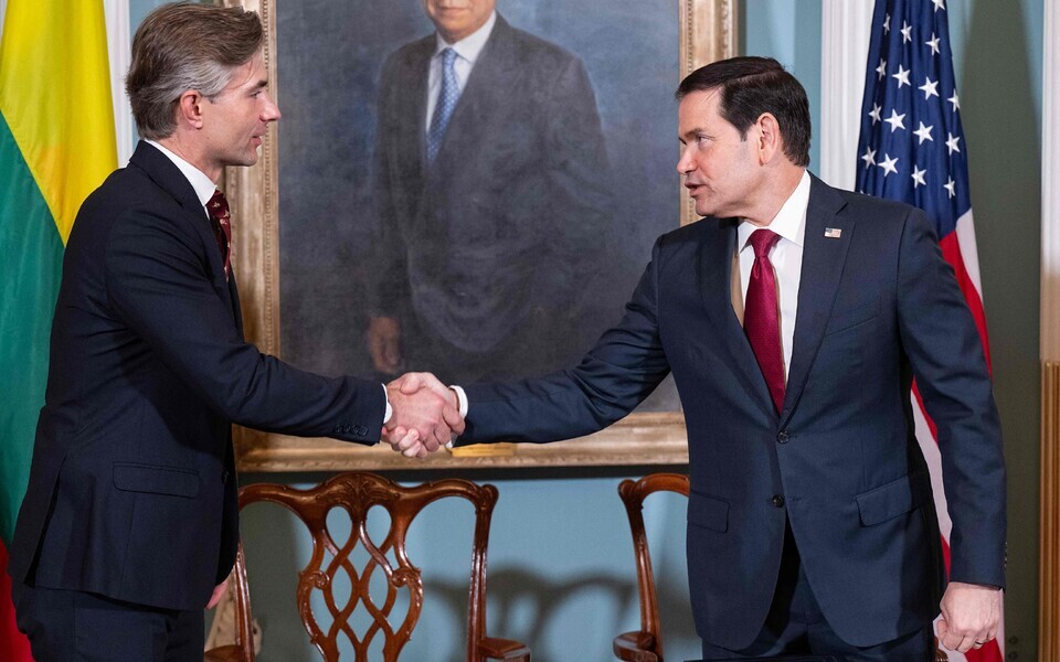 Leedu v&auml;lisminister Kęstutis Budrys ja tema USA kolleeg Marco Rubio