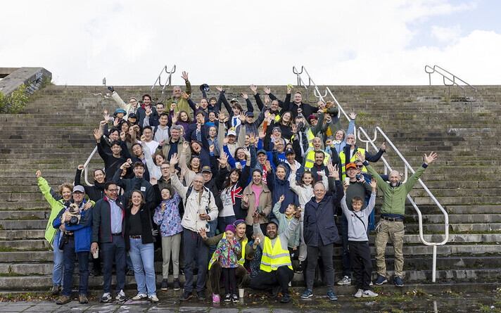 Members of the diplomatic corps join Minister of Foreign Affairs Margus Tsahkna to clear the Linnahall area of litter, for World Cleanup Day 2026,  Sunday, September 20.