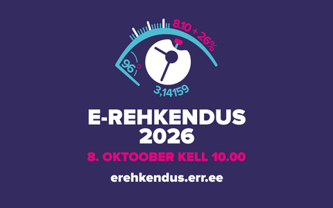 e-rehkendus 2026 (e-calculation 2026) takes place on Wednesday, October 8.