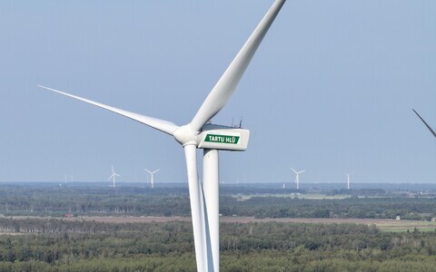 Wind turbines at an Estonian wind farm. Photo is illustrative.