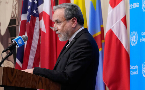 Abbas Araghchi reedel &Uuml;RO peaassambleel.
