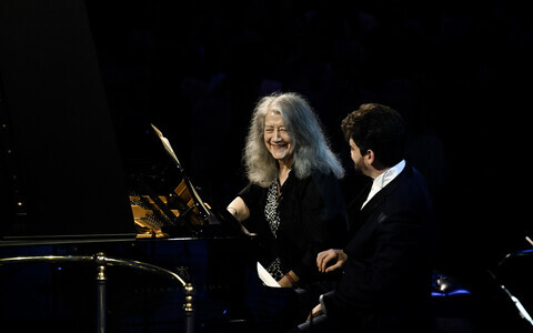 Martha Argerich ja Lahav Shani