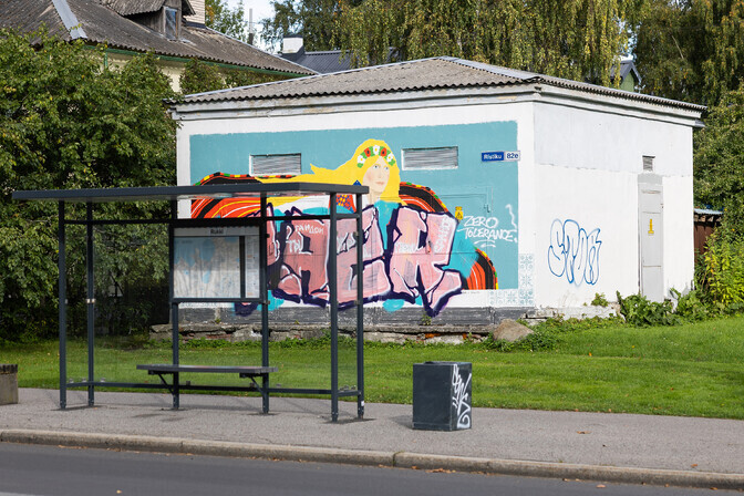 Tallinn mural plan backfires as graffiti artists tag over works