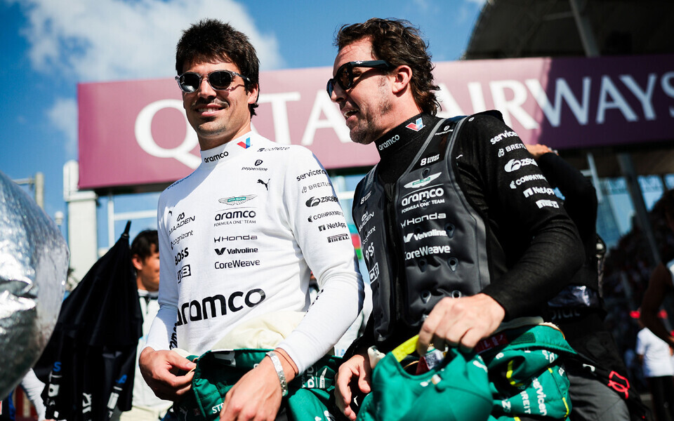 Lance Stroll (vasakul) ja Fernando Alonso.