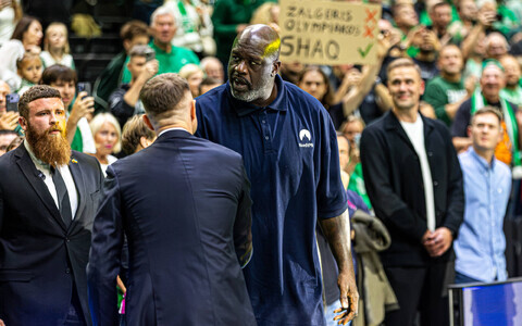 Shaquille O'Neal käis Kaunase Žalgirise mängu vaatamas