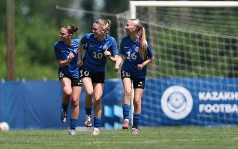 Neidude U-17 jalgpallikoondislased kevadel toimunud UEFA sõprusturniiril