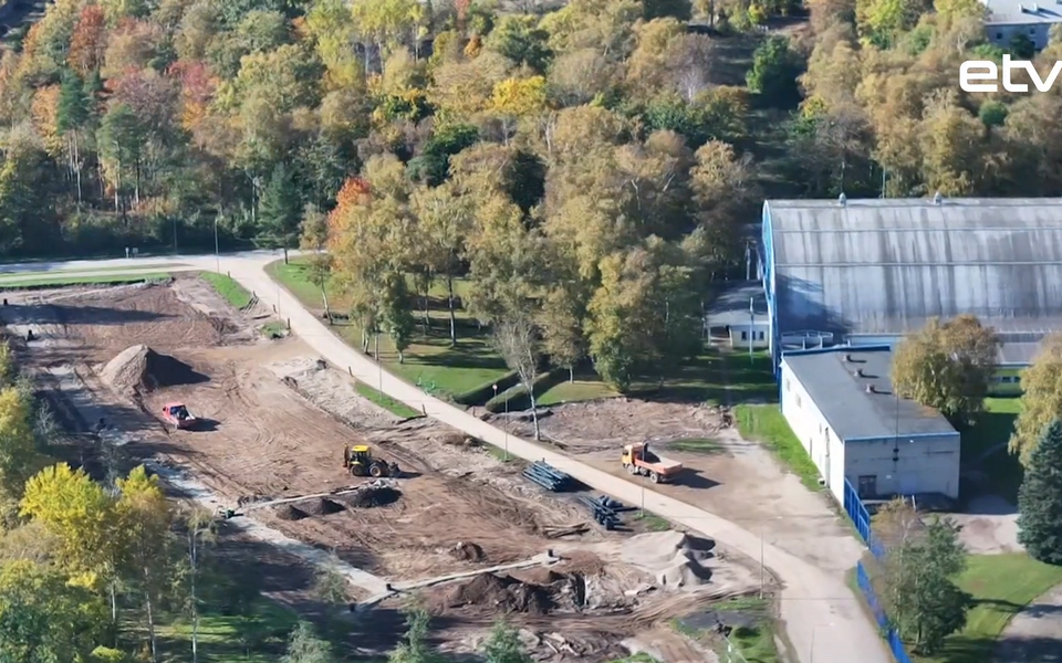 Строительство парковки.