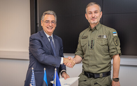U.S. Ambassador to Estonia Roman Pipko and Police and Border Guard Board (PPA) Deputy Director General Veiko Kommusaar.