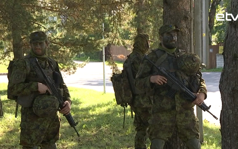 Военнослужащие Сил обороны Эстонии.