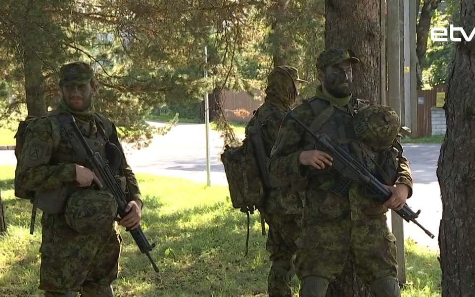 Военнослужащие Сил обороны Эстонии.
