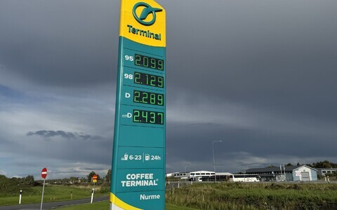 Prices at the pump in Estonia. Photo is illustrative.