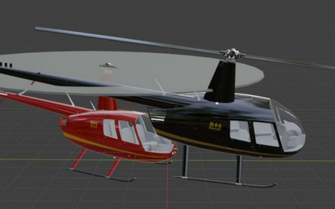 Estimated position of the helicopters at the moment of collision.