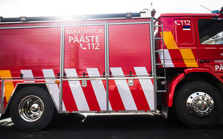 Rescue Board (Päästeamet) fire trucks in their new livery.
