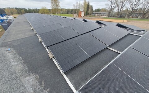 Solar panels.