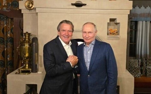 Gerhard Schr&ouml;der ja Vladimir Putin