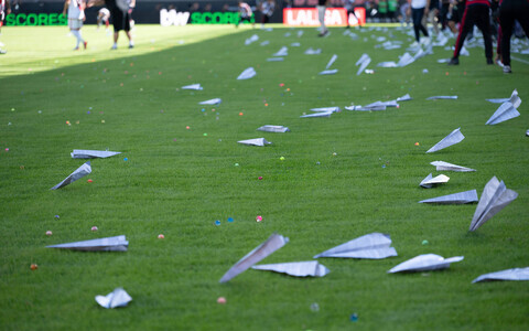 Rayo Vallecano fännide protestiaktsioon