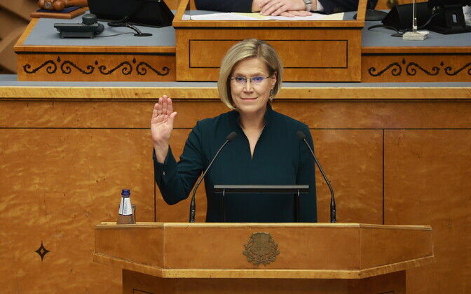 Ülle Madise's swearing in as Estonia's next president. October 12, 2026.