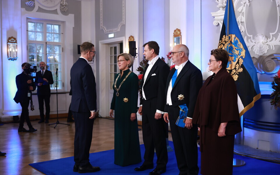 President &Uuml;lle Madise ametisse nimetamise puhul toimus Kadriorus vastuv&otilde;tt.