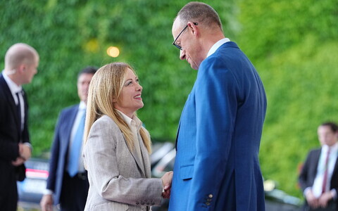 Itaalia peaminister Giorgia Meloni ja Saksamaa kantsler Friedrich Merz