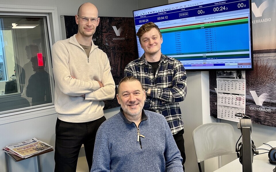 Johannes Vedru,  Kristjan Kalkun ja Kristjan Kallaste Vikerraadio 
