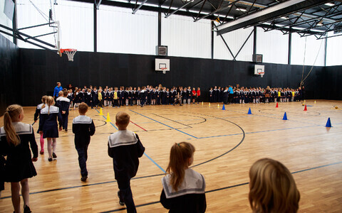 Tallinn French Lyceum's sports hall.