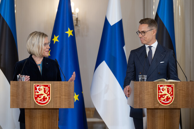 Photos: Ülle Madise meets Alexander Stubb in Helsinki on 2nd foreign trip