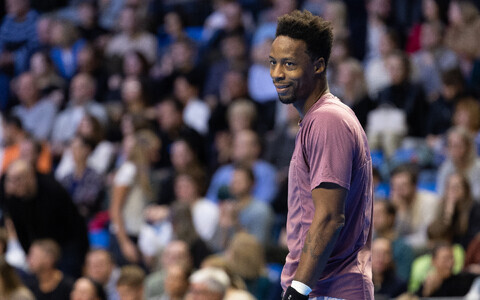 Gael Monfils 2024. aastal Tallinnas toimunud n&auml;idismat&scaron;il.