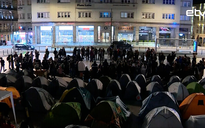 Протесты в Португалии.