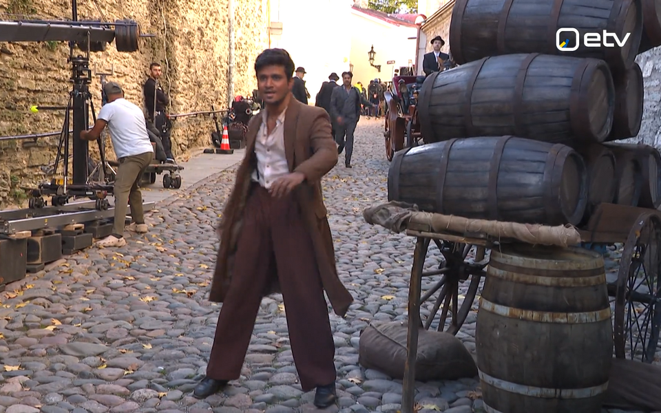 Tollywood star Nikhil Siddhartha filming "The India House" in Tallinn's medieval Old Town. October 2026.