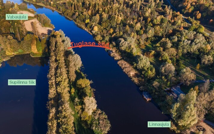Tuglase Bridge will be built across Tartu's Emajõgi River.