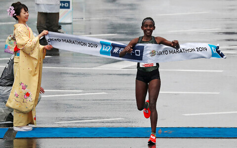 Ruti Aga v&otilde;itis 2019. aastal Tokyo maratoni.