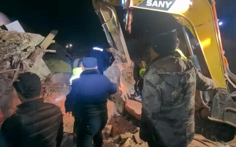 Последствия землетрясения в округе Нагчу.