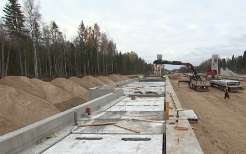 Rail Baltica construction in Kurtna.