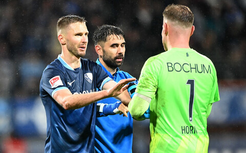 Karol Mets ja Bochumi väravavaht Timo Horn