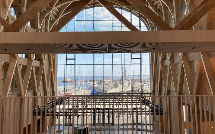 TaRu, Estonia's timber Nature House complex, is taking shape in Põhja-Tallinn. August 2026.