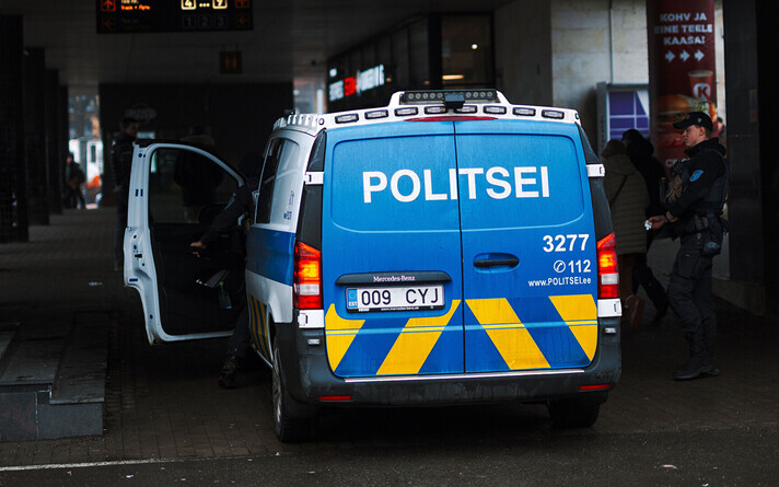 Police van.