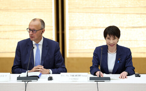 Saksamaa kantsler Friedrich Merz ja Jaapani peaminister Sanae Takaichi