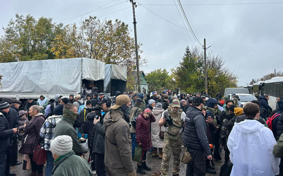 Elanike evakueerimine okupeeritud Ole&scaron;k&otilde;s