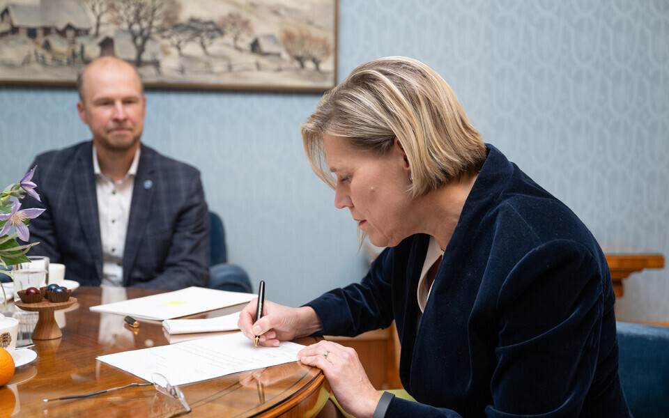President  &Uuml;lle Madise nominated justice of the Supreme Court Oliver Kask as the next chancellor of justice.